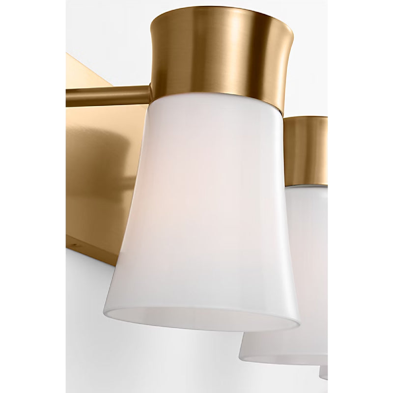 Visual Comfort DJV1083 Roy 3-lt 15" Large Bath Vanity Sconce - Satin Brass