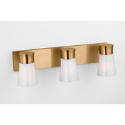 Visual Comfort DJV1083 Roy 3-lt 15" Large Bath Vanity Sconce - Satin Brass