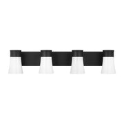 Visual Comfort DJV1084 Roy 4-lt 32" Bath Vanity Sconce - Midnight Black