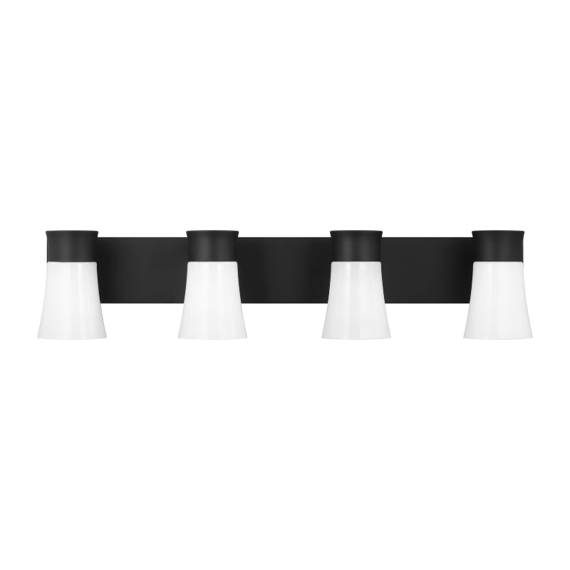Visual Comfort DJV1084 Roy 4-lt 32" Bath Vanity Sconce - Midnight Black