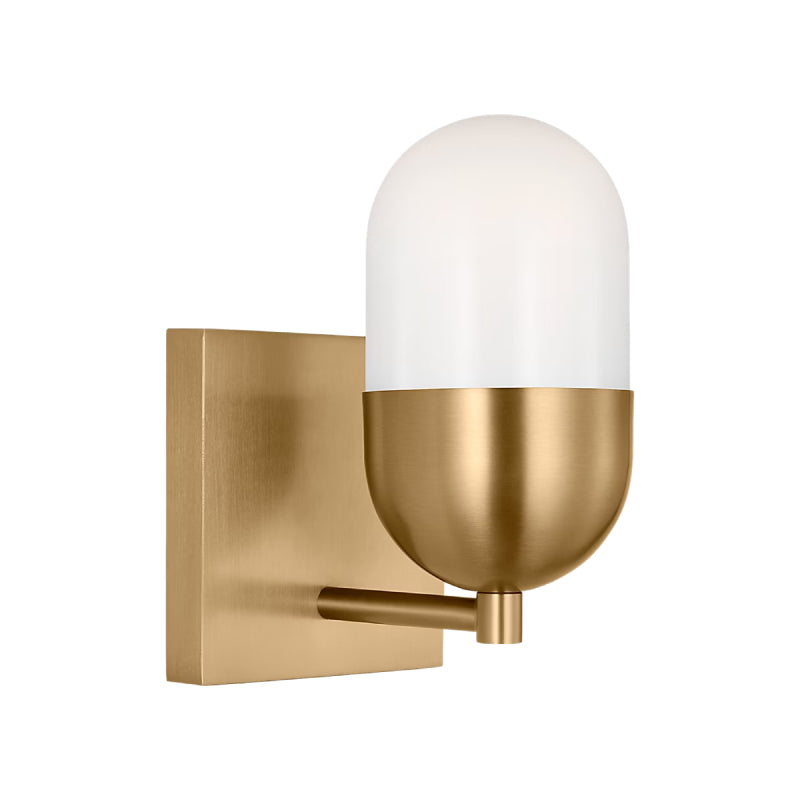 Visual Comfort DJV1091 Foster 1-lt 8" Vanity Light - Satin Brass