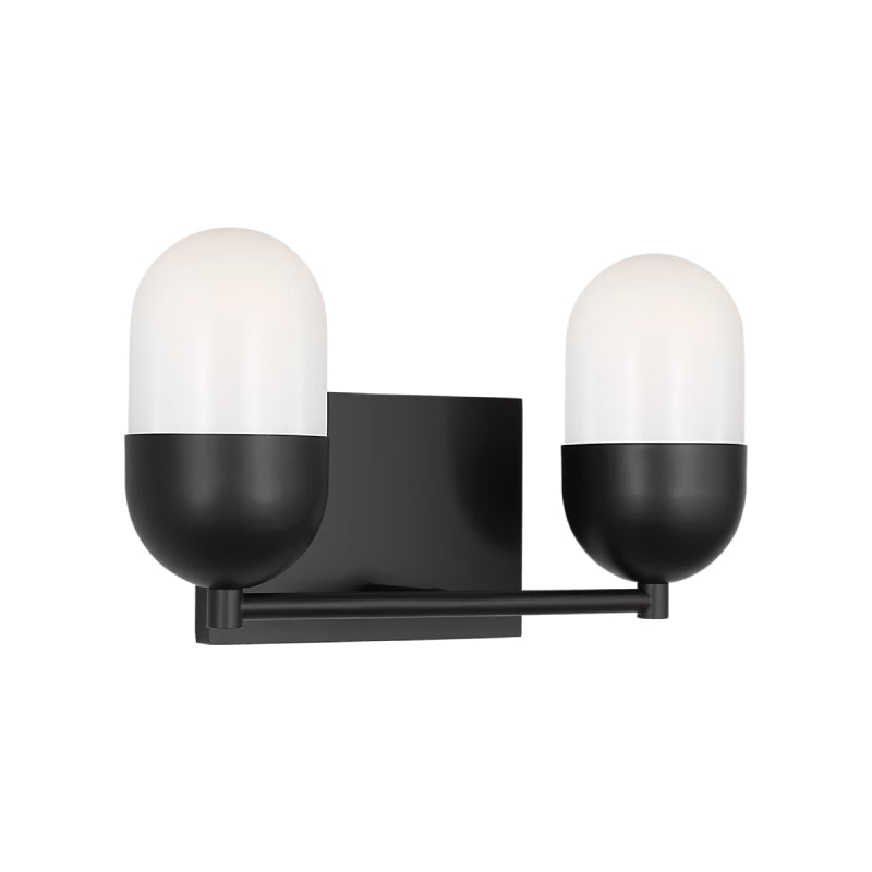 Visual Comfort DJV1092 Foster 2-lt 13" Medium Vanity Light - Midnight Black