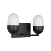 Visual Comfort DJV1092 Foster 2-lt 13" Medium Vanity Light - Midnight Black
