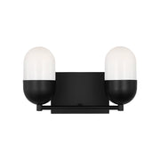 Visual Comfort DJV1092 Foster 2-lt 13" Medium Vanity Light - Midnight Black