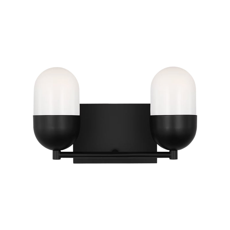 Visual Comfort DJV1092 Foster 2-lt 13" Medium Vanity Light - Midnight Black