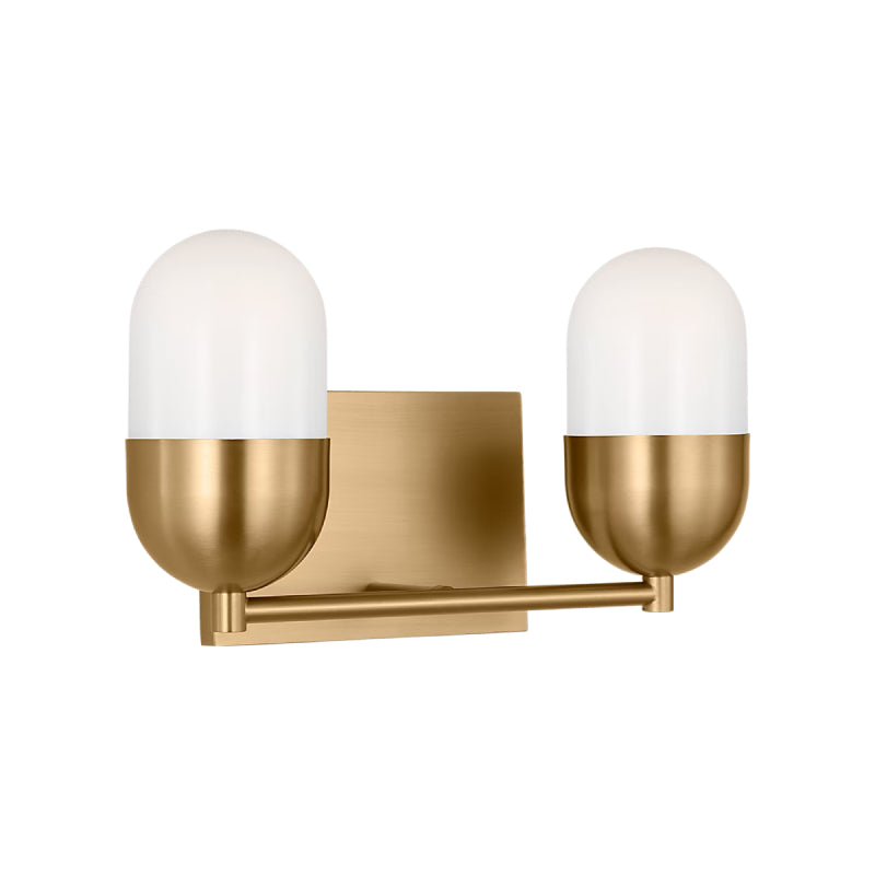 Visual Comfort DJV1092 Foster 2-lt 13" Medium Vanity Light - Satin Brass