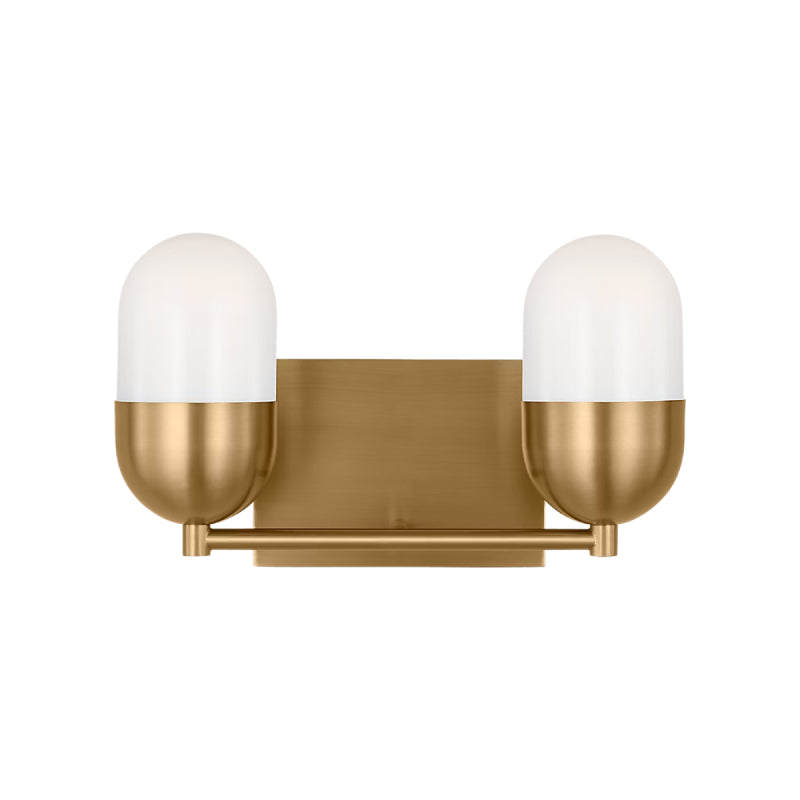 Visual Comfort DJV1092 Foster 2-lt 13" Medium Vanity Light - Satin Brass