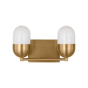 Visual Comfort DJV1092 Foster 2-lt 13" Medium Vanity Light - Satin Brass