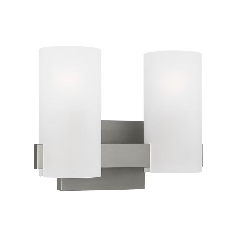Visual Comfort DJV1102 Rhode 2-lt 12" Medium Vanity Light - Brushed Steel