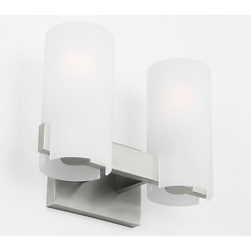 Visual Comfort DJV1102 Rhode 2-lt 12" Medium Vanity Light - Brushed Steel