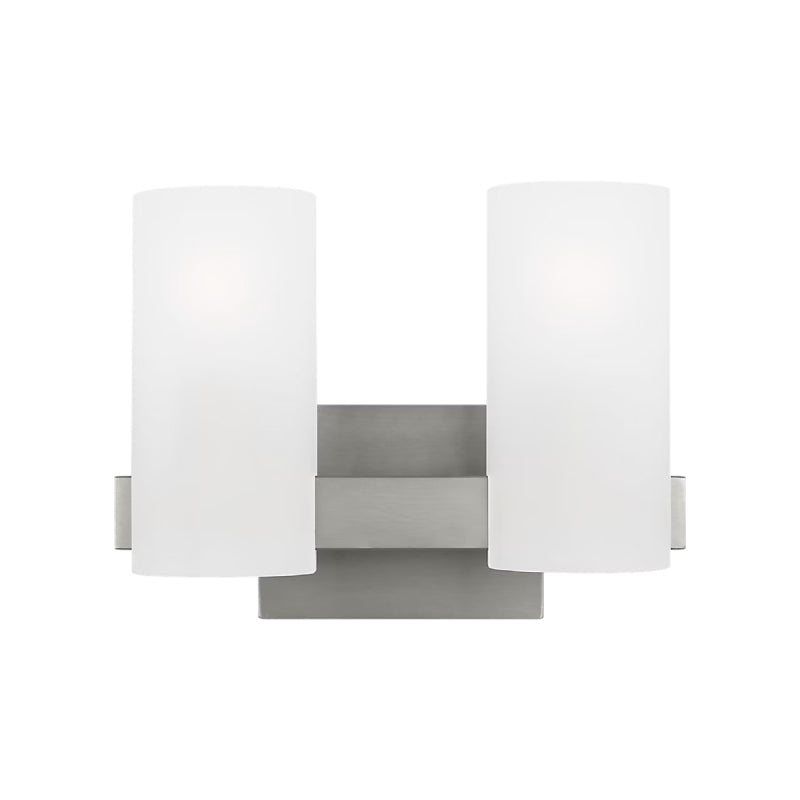 Visual Comfort DJV1102 Rhode 2-lt 12" Medium Vanity Light - Brushed Steel