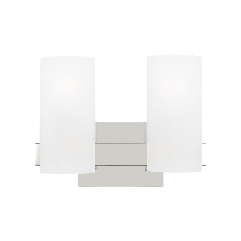 Visual Comfort DJV1102 Rhode 2-lt 12" Medium Vanity Light - Chrome