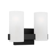 Visual Comfort DJV1102 Rhode 2-lt 12" Medium Vanity Light - Midnight Black