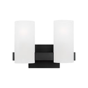 Visual Comfort DJV1102 Rhode 2-lt 12" Medium Vanity Light - Midnight Black