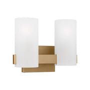 Visual Comfort DJV1102 Rhode 2-lt 12" Medium Vanity Light - Satin Brass