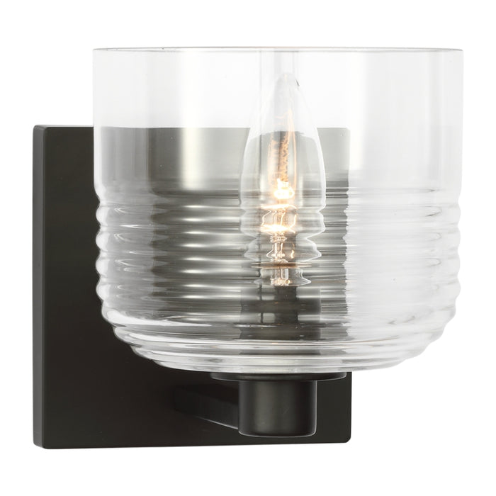 Visual Comfort DJV1111 Lochdale 1-lt 6" Tall Wall Sconce - Midnight Black