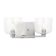 Visual Comfort DJV1112 Lochdale 2-lt 15" Medium Vanity Light - Brushed Nickel
