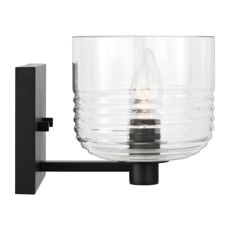 Visual Comfort DJV1112 Lochdale 2-lt 15" Medium Vanity Light - Midnight Black