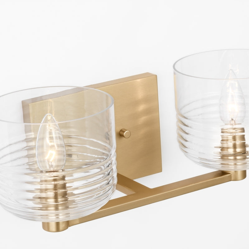 Visual Comfort DJV1112 Lochdale 2-lt 15" Medium Vanity Light - Satin Brass