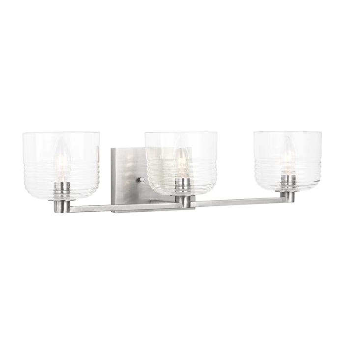 Visual Comfort DJV1113 Lochdale 3-lt 24" Large Vanity Light - Brushed Nickel