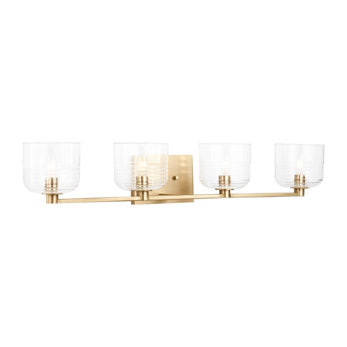 Visual Comfort DJV1114 Lochdale 4-lt 34" Extra Large Vanity Light - Satin Brass