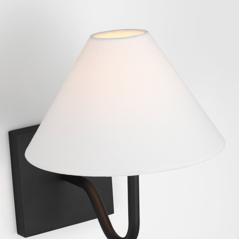 Visual Comfort DJW1081 Eldon 1-lt 9" Tall Wall Sconce - Midnight Black