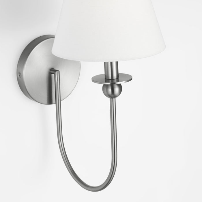 Visual Comfort DJW1111 Elsay 1-lt 16" Tall Small Wall Sconce - Brushed Nickel