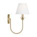 Visual Comfort DJW1111 Elsay 1-lt 16" Tall Small Wall Sconce - Satin Brass