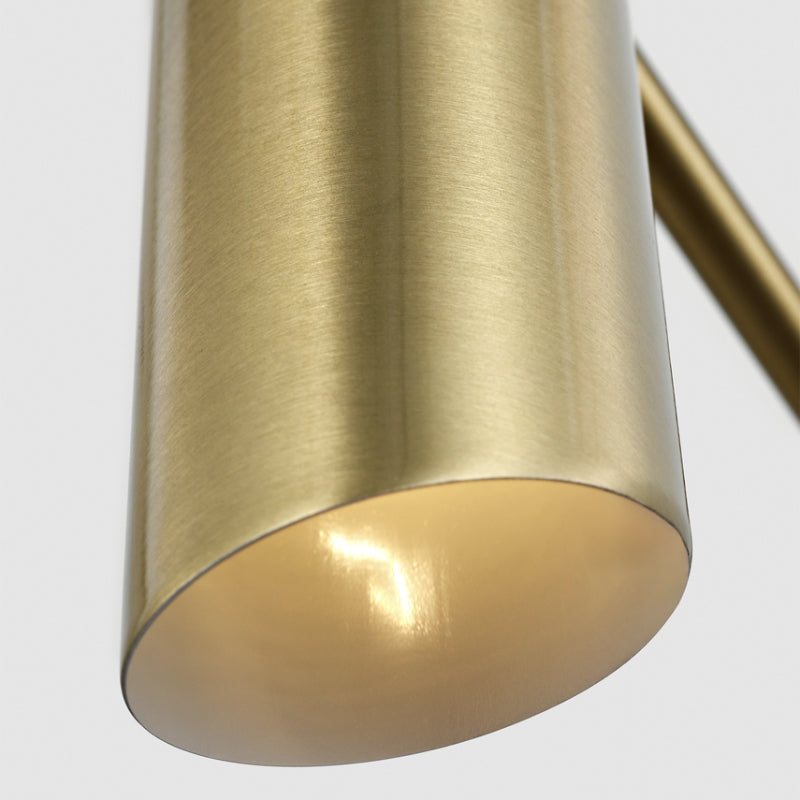 Visual Comfort DJW1121 Frasar 1-lt 11" Tall Medium Arm Wall Sconce - Satin Brass