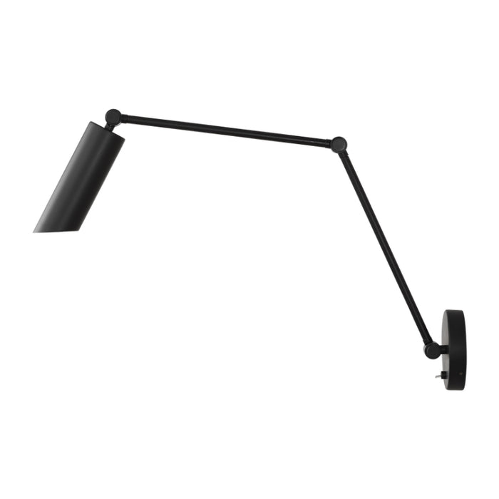 Visual Comfort DJW1131 Frasar 1-lt 11" Tall Large  Arm Wall Sconce - Midnight Black