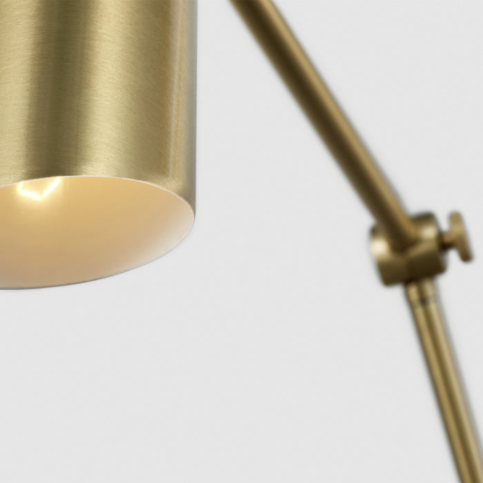 Visual Comfort DJW1131 Frasar 1-lt 11" Tall Large  Arm Wall Sconce - Satin Brass