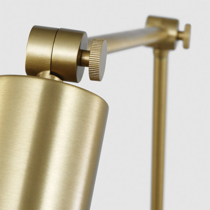 Visual Comfort DJW1131 Frasar 1-lt 11" Tall Large  Arm Wall Sconce - Satin Brass