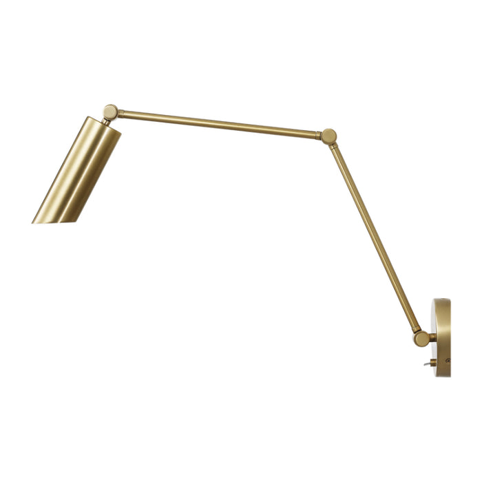 Visual Comfort DJW1131 Frasar 1-lt 11" Tall Large  Arm Wall Sconce - Satin Brass