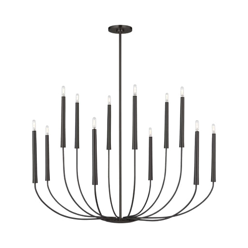Visual Comfort EC11812 Lois 12-lt 48" Chandelier - Aged Iron