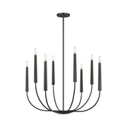 Visual Comfort EC1198 Lois 8-lt 34" Chandelier - Aged Iron