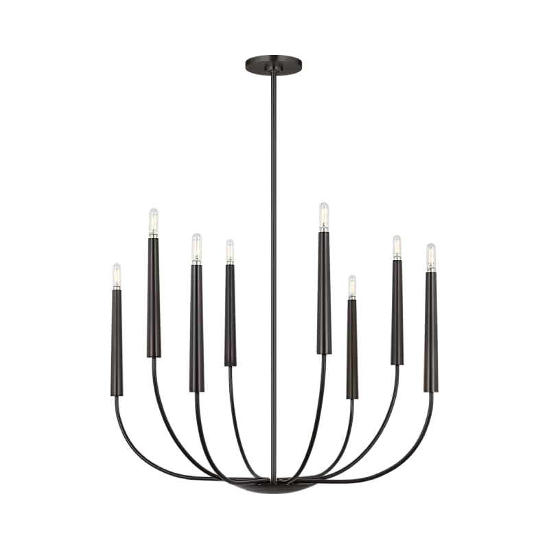 Visual Comfort EC1198 Lois 8-lt 34" Chandelier - Aged Iron