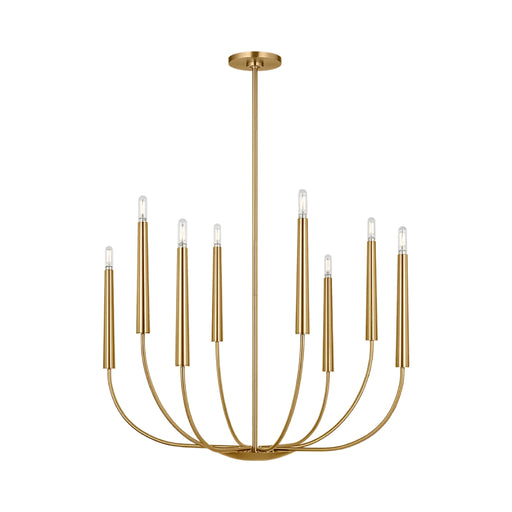 Visual Comfort EC1198 Lois 8-lt 34" Chandelier - Burnished Brass