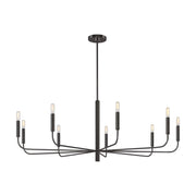 Visual Comfort EC1319 Brianna 9-lt 48" Chandelier - Aged Iron
