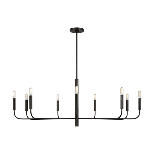 Visual Comfort EC1319 Brianna 9-lt 48" Chandelier - Aged Iron