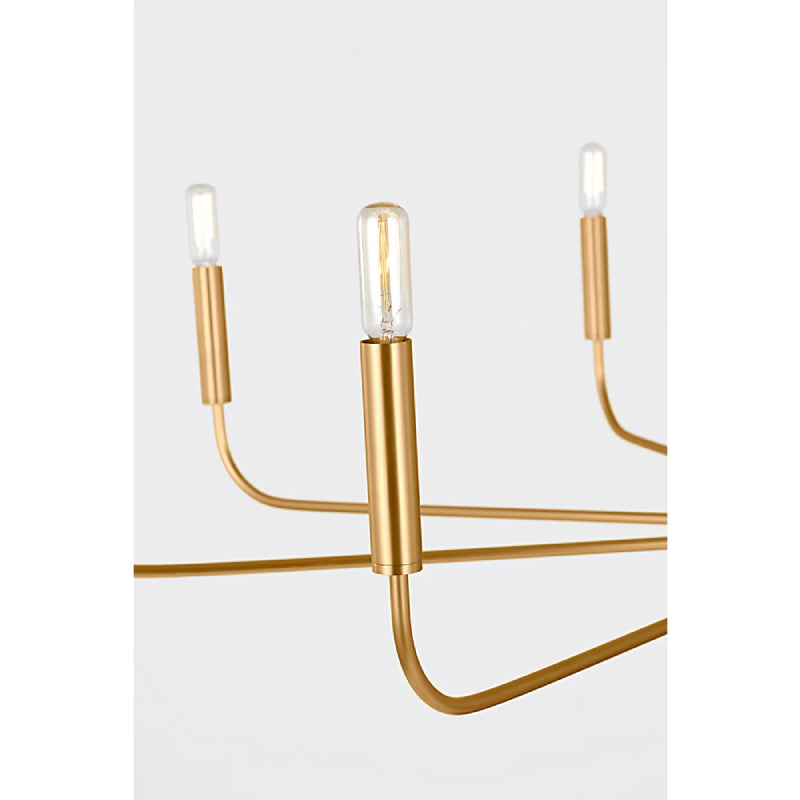 Visual Comfort EC1319 Brianna 9-lt 48" Chandelier - Burnished Brass
