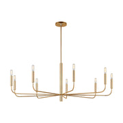 Visual Comfort EC1319 Brianna 9-lt 48" Chandelier - Burnished Brass
