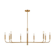 Visual Comfort EC1319 Brianna 9-lt 48" Chandelier - Burnished Brass