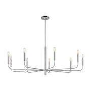 Visual Comfort EC1319 Brianna 9-lt 48" Chandelier - Polished Nickel