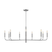 Visual Comfort EC1319 Brianna 9-lt 48" Chandelier - Polished Nickel