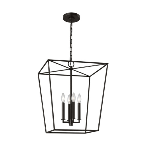 Visual Comfort EC1344 Viota 4-lt 18" Medium Lantern Pendant - Aged Iron