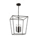 Visual Comfort EC1344 Viota 4-lt 18" Medium Lantern Pendant - Aged Iron