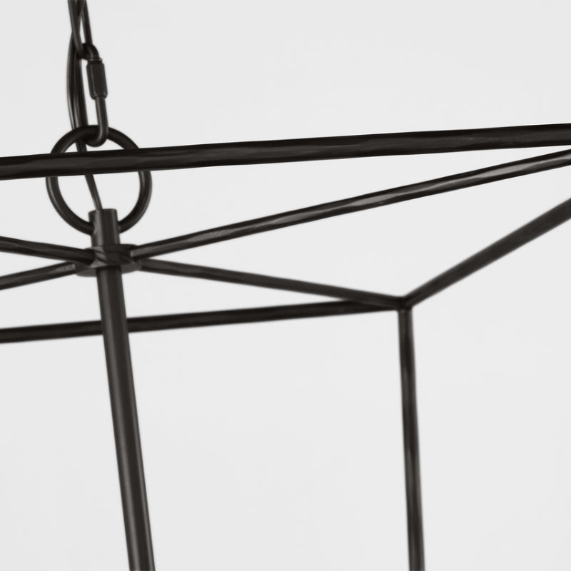 Visual Comfort EC1344 Viota 4-lt 18" Medium Lantern Pendant - Aged Iron