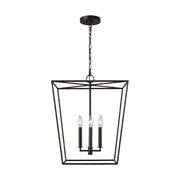 Visual Comfort EC1344 Viota 4-lt 18" Medium Lantern Pendant - Aged Iron