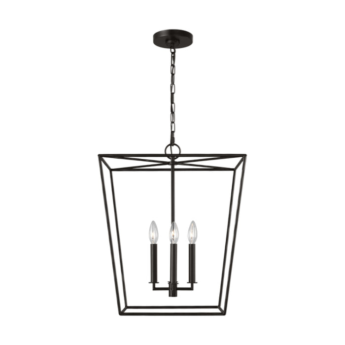 Visual Comfort EC1344 Viota 4-lt 18" Medium Lantern Pendant - Aged Iron