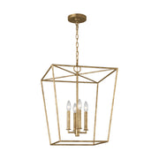 Visual Comfort EC1344 Viota 4-lt 18" Medium Lantern Pendant - Casted Gild